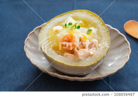Winter melon and shrimp sauce 108056487