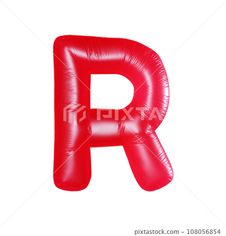 Letter R with red balloon. - Stock Illustration [108056854] - PIXTA