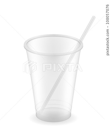 transparent clear disposable plastic cup vector illustration transparent clear disposable plastic cup vector illustration 108057076