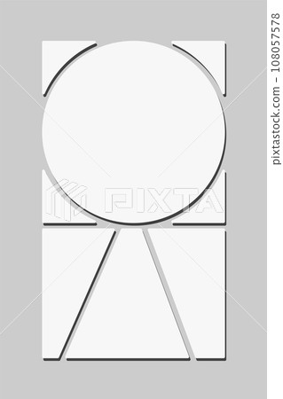 Template collage of four frames, images, photos Template collage of four frames, images, photos 108057578