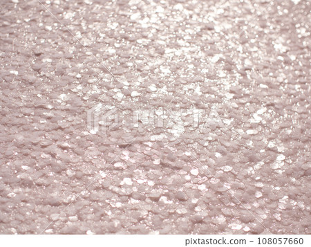 Natural Salt Crystal Flakes, Close-up Texture. Salty Lake Beauty Pattern 108057660