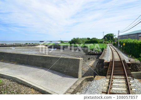 長崎縣島原鐵道線，從島原港站到古部站的車窗看到的景色（2022年9月） 108057857
