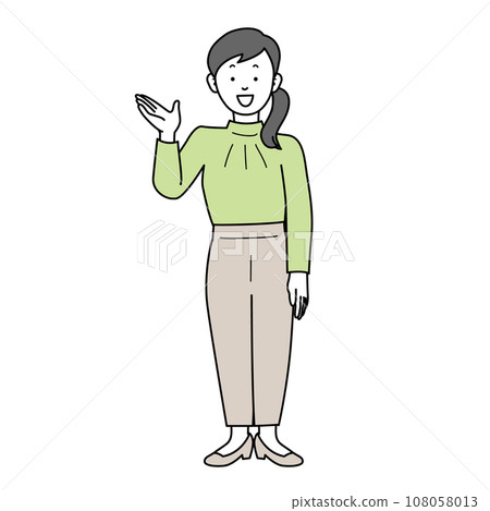 商務休閒女商務人士訊息 108058013