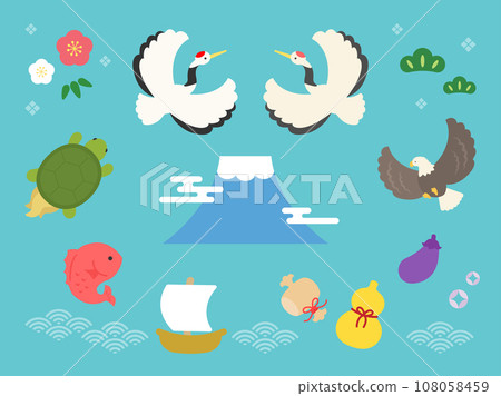 Illustration set of lucky charms Illustration set of lucky charms 108058459