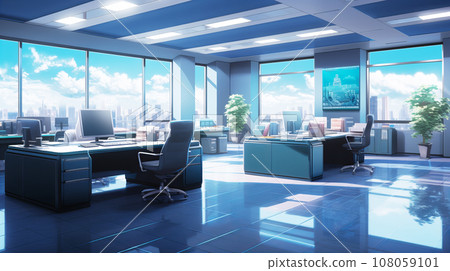 Conference room office illustration background material Conference room office illustration background material 108059101