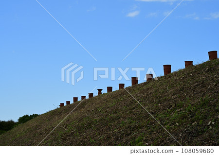 Saitama Tumulus Group: Haniwa placed on top of Shogunyama Tumulus 108059680