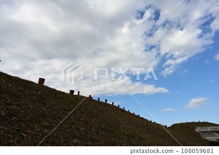 Saitama Tumulus Group: Haniwa placed on top of Shogunyama Tumulus 108059681