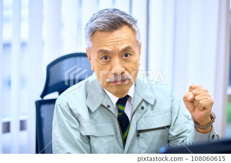 Senior manager wearing work clothes 108060615