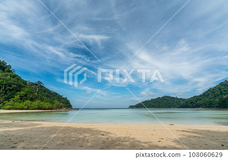 Mai Ngam beach in beautiful sunny day, Surin island national park, Phang Nga, Thailand, Mai Ngam beach in beautiful sunny day, Surin island national park, Phang Nga, Thailand, 108060629