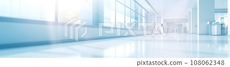 Abstract blur of a hospital hallway, perfect for a background. 108062348