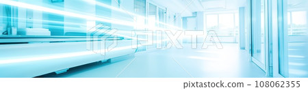 Abstract blur of a hospital hallway, perfect for a background. 108062355