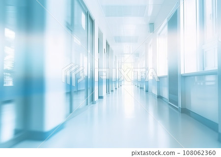 Abstract blur of a hospital hallway, perfect for a background. 108062360
