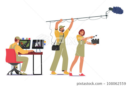 Movie Crew Characters Collaborate Under The Guidance Of The Visionary Director, Bringing Cinematic Magic To Life Movie Crew Characters Collaborate Under The Guidance Of The Visionary Director, Bringing Cinematic Magic To Life 108062559