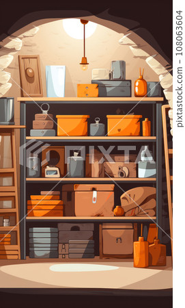 Storeroom with things Storeroom with things 108063604
