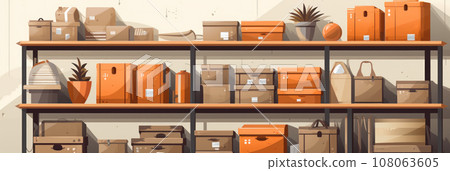 Storeroom with things Storeroom with things 108063605