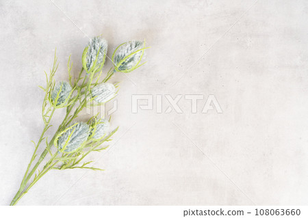 Christmas decorations over gray background 108063660