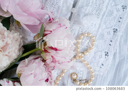 Fresh peonies flowers 108063683