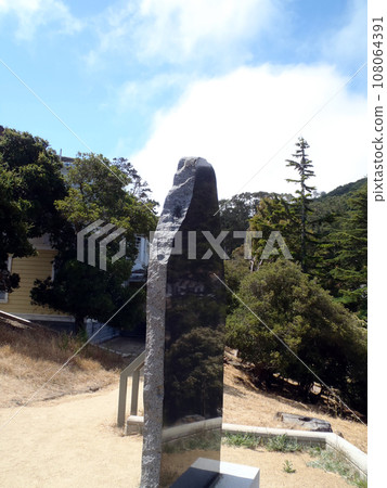 Stone honoring the Chineses experience at the immigration station on Angel Island Stone honoring the Chineses experience at the immigration station on Angel Island 108064391