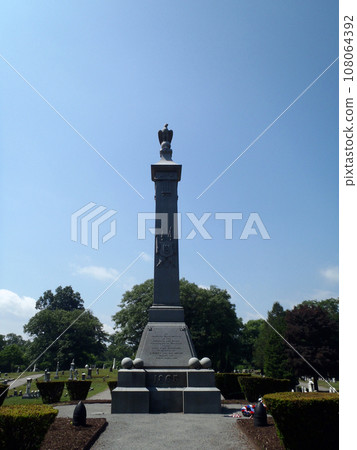 Civil War Memorial in Cemetery Civil War Memorial in Cemetery 108064392