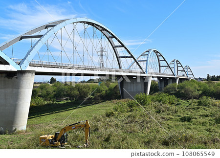 渡良瀨川上的鐵橋,禁止車輛:埼玉縣加須市(舊北川部町) 渡良瀨川上的鐵橋,禁止車輛:埼玉縣加須市(舊北川部町) 108065549