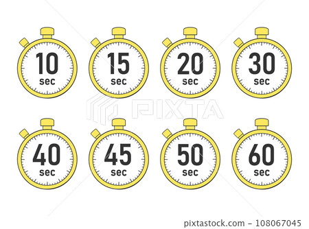 Second count timer/stopwatch illustration... - Stock Illustration ...