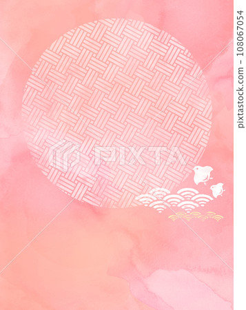 Cute pink Japanese style background 108067054