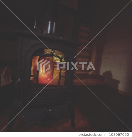 Flame of wood stove Flame of wood stove 108067060