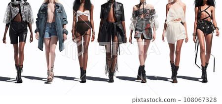 巴黎時裝周等時裝秀中女模特兒的體型和風格 108067328