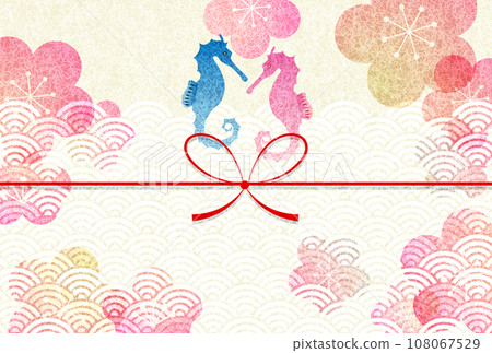 Dragon New Year's card zodiac background Dragon New Year's card zodiac background 108067529
