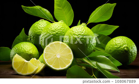 Bergamot (citrus) background material 108067889