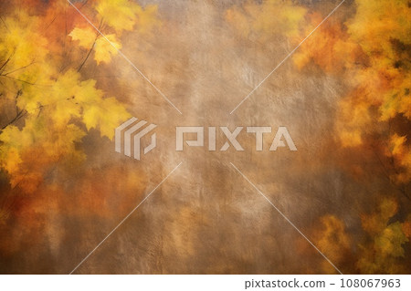 Red and orange old master autumn texture. Bright colorful fall background 108067963