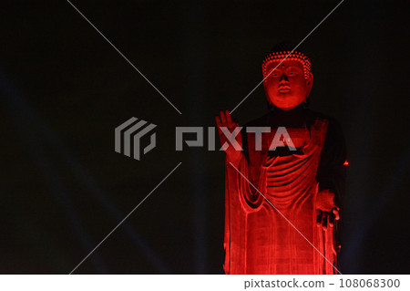 絢麗之夜 牛久大佛（紅）萬東海 108068300