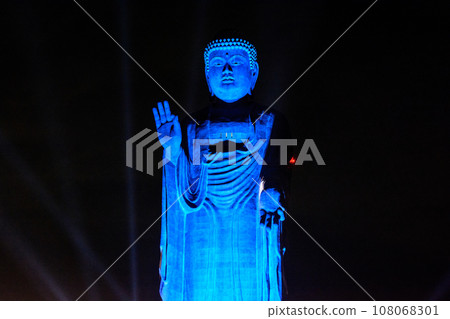 絢麗之夜 牛久大佛（藍）萬東海 108068301