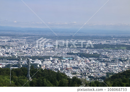 View from Mt. Moiwa Observation Deck, southeast direction (Hokkaido, Sapporo City) View from Mt. Moiwa Observation Deck, southeast direction (Hokkaido, Sapporo City) 108068733