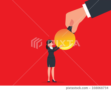 Business boost. Business concept of giving creative idea. 108068734