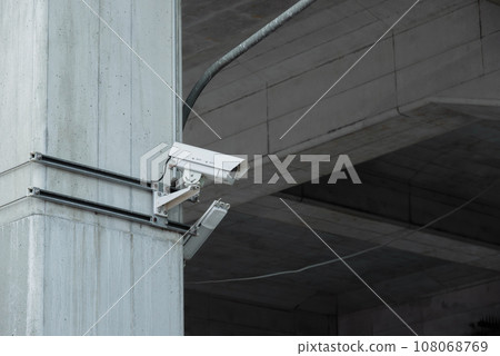 Surveillance camera under the overpass 108068769