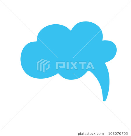 Comic bubble chat icon element 108070703