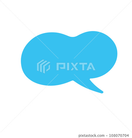 Comic bubble chat icon element 108070704