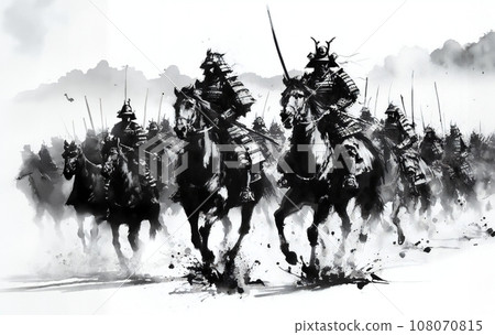 Marching cavalry corps-Generative AI 108070815