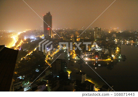 Night view of Hanoi Vietnam Night view of Hanoi Vietnam 108071443