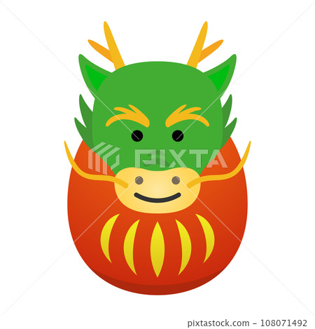 佛法新年賀卡插畫素材2024 108071492