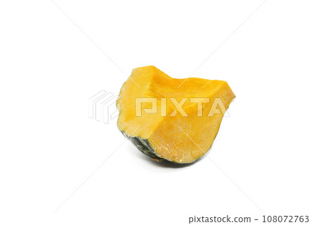 Cut pumpkin with white background Cut pumpkin with white background 108072763