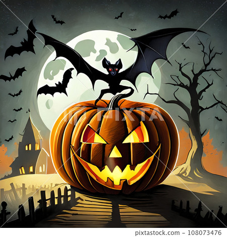 halloween jack o lantern - Stock Illustration [108073476] - PIXTA