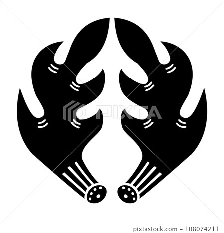 Iitani Sanninshu, Kondo family crest, deer antler 108074211