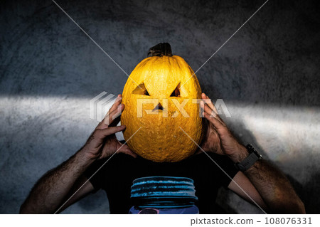 halloween pumpkins ready for carving 108076331