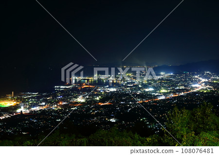 [愛媛郡] 從郡上展望台看到的四國中央市夜景 108076481