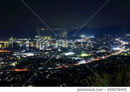 [Ehime Prefecture] Night view of Shikoku Chuo City seen from Gujo Observation Deck 108076485