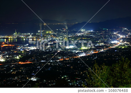 [Ehime Prefecture] Night view of Shikoku Chuo City seen from Gujo Observation Deck 108076488