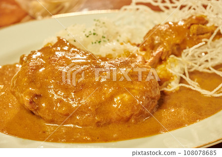 Chicken curry curry rice cafe food Chicken curry curry rice cafe food 108078685