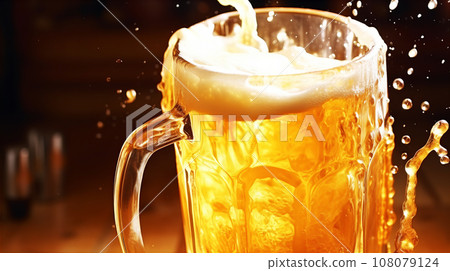 啤酒背景素材 108079124